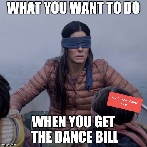 Bird Box Dance Bill Blindfold