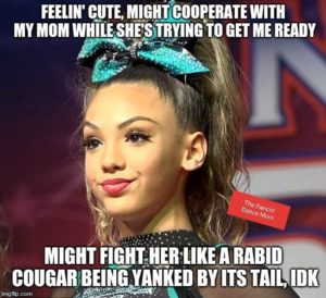 Feelin' Cute Cheerleader Smirk