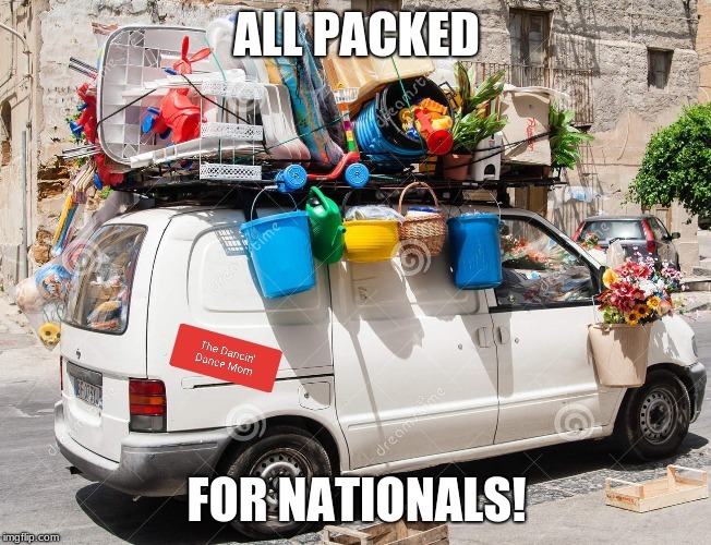 Van - Packing for Nationals