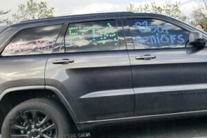 Decorated car for senior parade