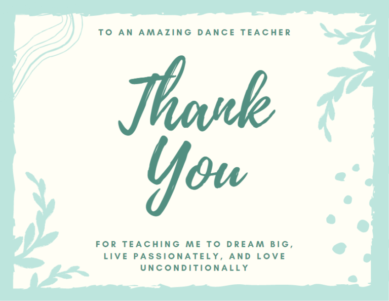 To the Dance Teachers, We Thank You | The Dancing Dance Mom