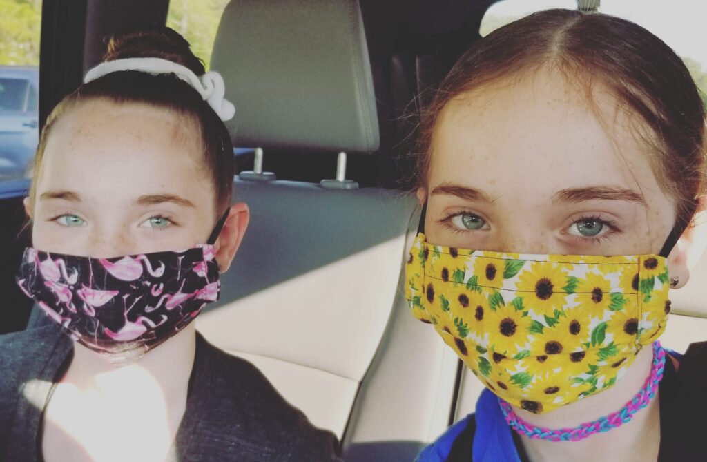 Girls Face Masks Return to Dance