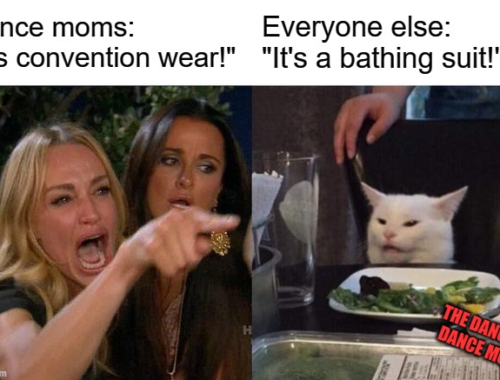 Woman Yelling at Cat about Dancewear Meme