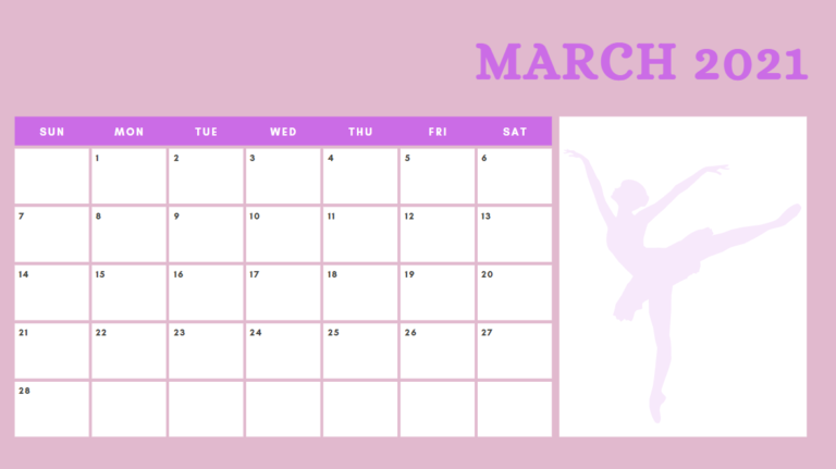 March 2021 Calendar