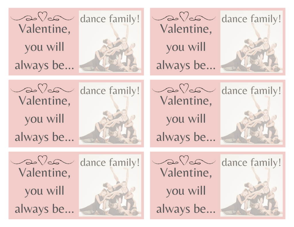 Dance Family Valentines