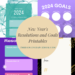 New Year's Resolutions and Goals printables