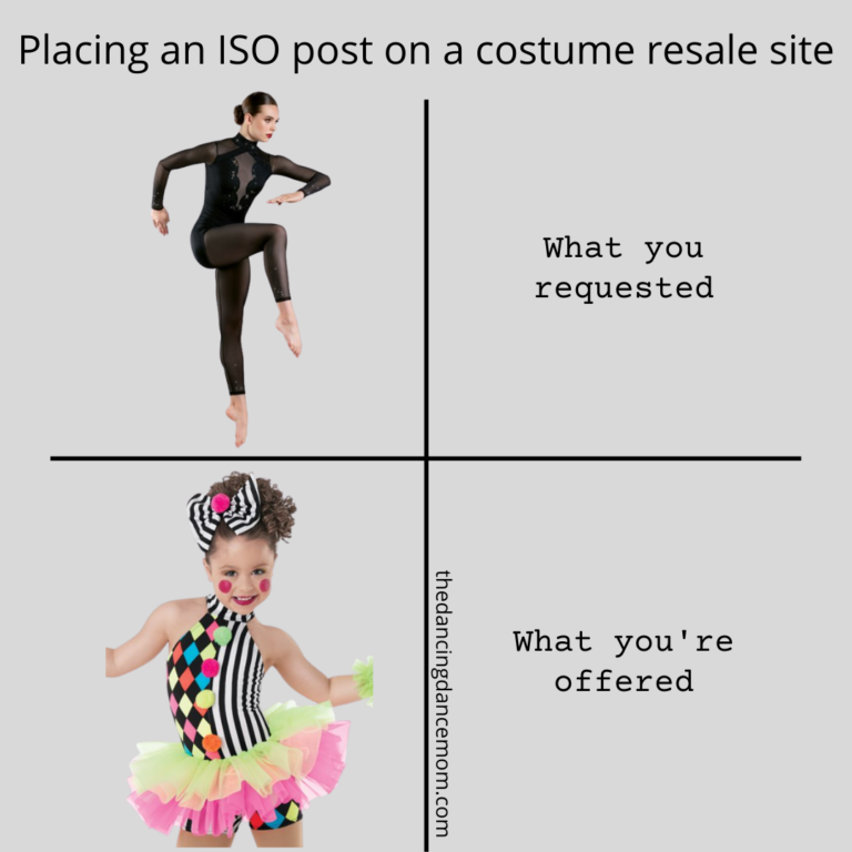 Dance Costume Resale Ad
