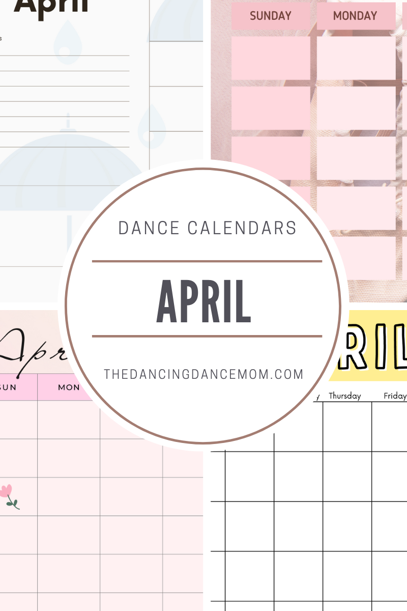 April Calendar Collage